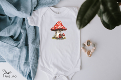 Fairytale mushroom house sublimation Product Image 3
