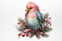 Chirstmas Birds Clipart PNG Product Image 3