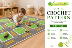 Roadway Play Mat Crochet Blanket Pattern PDF Product Image 3