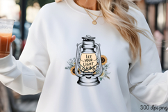 LET YOUR LIGHT SHINE PNG, Motivational sublimation PNG Product Image 1
