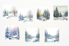 Watercolor Winter Forest Collection Product Image 3
