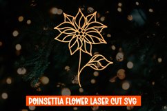 Poinsettia Flower Laser Cut, Christmas Flower Laser Cut Product Image 1