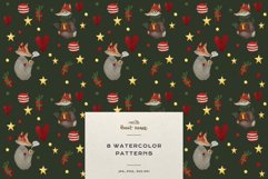 Christmas Patterns Santa Winter Print Digital Paper JPEG Product Image 3