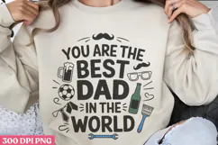 You Are The Best Dad In PNG, Fathers Day Sublimation Product Image 1