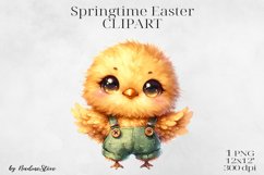 Cute Springtime Easter Clipart BUNDLE PNG. Product Image 5