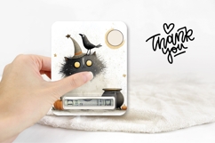 Cartoon Halloween Cat Gift Card, Printable Halloween Design Product Image 3