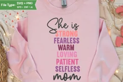 Mothers day SVG | Mom Word Art | Words of kindness for mom Product Image 3