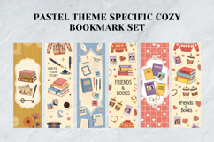 Pastel Theme Specific Cozy Bookmark Set,Elegant Stationery Product Image 3