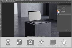 Laptop Concrete Pedestal Product Image 2