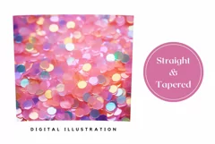 Confetti Tumbler Wrap, Pink Tumbler, Confetti Sublimation Product Image 3