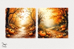 Halloween pumpkins digital paper Product Image 3