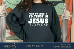 Tis So Sweet to Trust in Jesus SVG |Catholic Kids Apparel Product Image 3