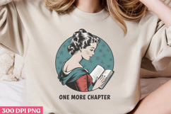 One more chapter PNG, Reading Books Sublimation PNG Product Image 3