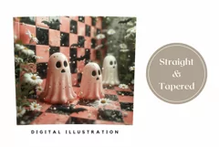 3D Halloween Tumbler Design, Funny Ghost Tumbler Wrap Product Image 3