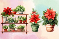Christmas Houseplants Clipart Bundle, Christmas Bundle Product Image 4