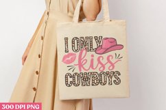 I Only Kiss Cowboys PNG, Western Valentine Sublimatio Product Image 3