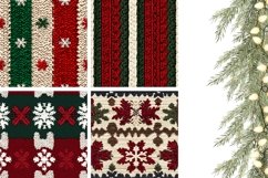 Embroidery Christmas Pillowcase, Knitted Winter Pillow Case Product Image 3