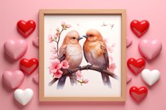 Breeds of Valentine Kissing Birds, Valentine's Day Clipart Product Image 3