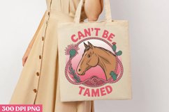 Can&#039;t Be Tamed PNG, Pink Western Sublimation PNG Product Image 1