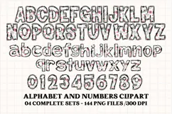Mother's Day Alphabet clipart, mother’s day letters doodle Product Image 3
