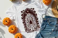 Gothic Spider Stained Glass Halloween SVG Cut File Product Image 2