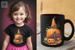 Watercolor Spooky Pumpkin House 3 PNG sublimation Product Image 3