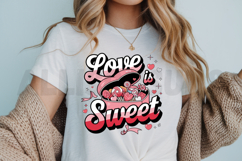 Love Is Sweet Design With Candy Heart Box Illustration Product Image 3