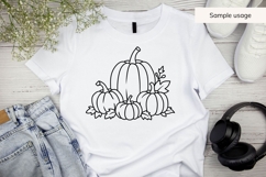 Hand Drawn Fall Pumpkins SVG Product Image 3