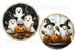 Halloween, Ghosts, Ephemera, PNG, watercolor, Clipart Product Image 3