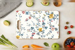 Micro floral Cutting Boards sublimation Design Product Image 3