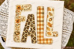 Fall Typography PNG | Floral Leopard Plaid Autumn Letters Product Image 3