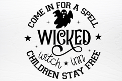 Farmhouse Halloween Round Sign Svg Product Image 3