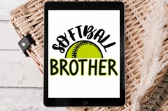Softball brother svg, softball shirt svg, softball svg Product Image 2