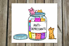 Colorful Cats | 4 Skinny tumbler sublimation designs PL Product Image 3