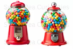 Bubble Gum, Candy, Ephemera, PNG, watercolor, Clipart Product Image 3