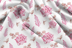 Pink Roses Seamless Pattern, Digital Paper Product Image 3