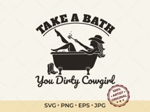 Funny Bathroom Sign SVG Bundle Dirty Product Image 3