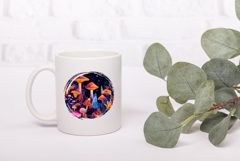 Neon Forest Illustration PNG, Cartoon Forest PNG Product Image 3