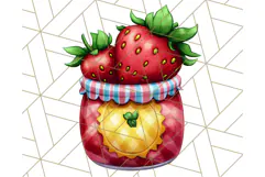 Strawberry Fruit PNG Clipart, Adorable Kawaii Characters Png Product Image 3