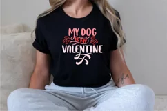 My dog is my valentine SVG, Valentine's Day SVG Product Image 3