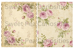 Shabby Chic, Flowers, Papers, Junk Journal Product Image 3