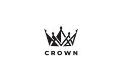 Abstract Crown Logo Design Vector Template Product Image 3