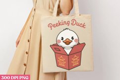 Peeking duck PNG, Funny Duck Sublimation PNG Product Image 3