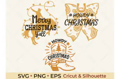 Western Christmas SVG Designs | Merry Christmas Y’all Product Image 1