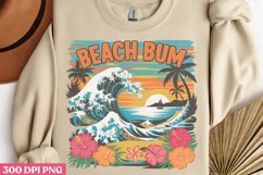 Beach Bum PNG, Vintage Summer Sublimation PNG Product Image 3