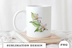 Watercolor Lemons Flowers composition png Product Image 3