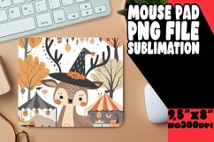 Autumn Boho Animal Mouse Pad Design PNG Product Image 1