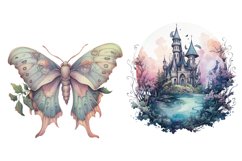 Watercolor Pastel Witch Clipart Bundle, Halloween Witch Art Product Image 5