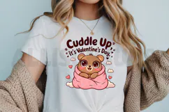 Cuddle Up Valentine's Day PNG, Valentine Love Quote PNG Product Image 3