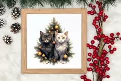 Christmas Tree With Many Dogs Clipart PNG Product Image 3